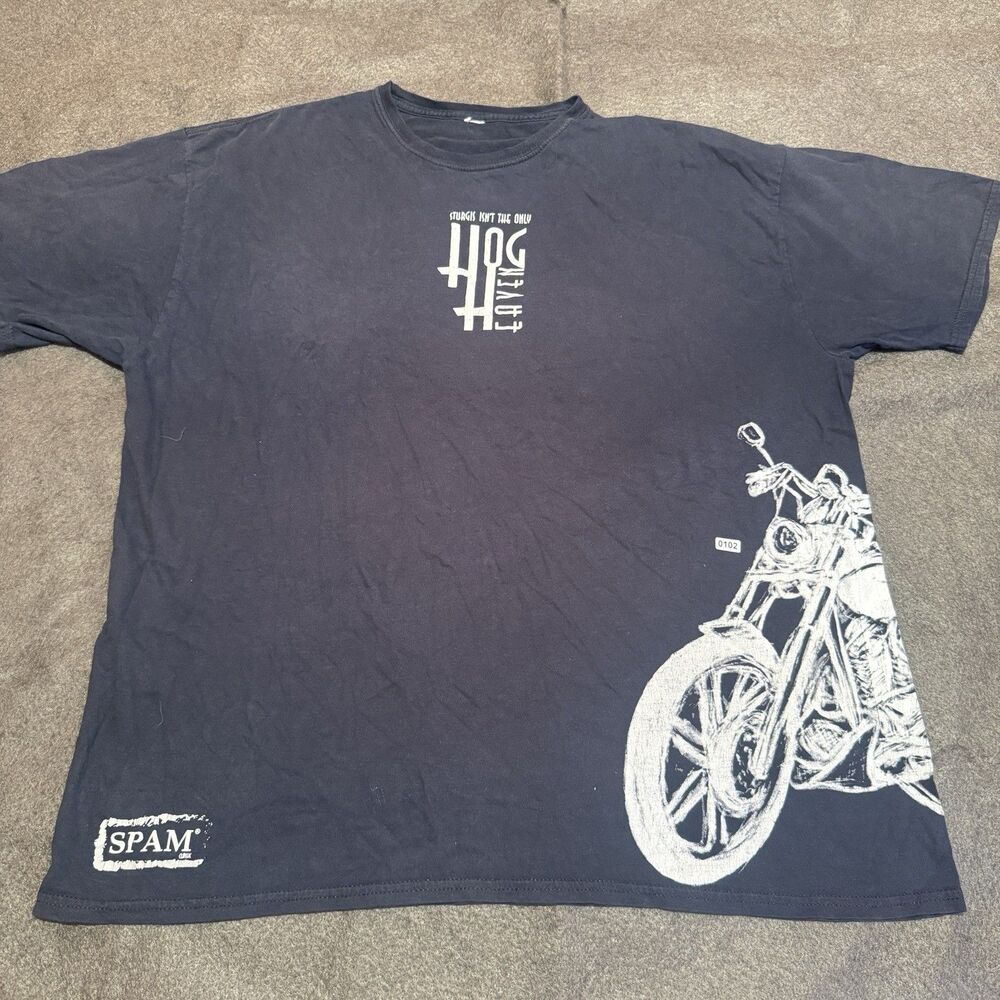 Spam Museum Mens Tshirt L Large Black Tee Shirt Motorcycle Short Sleeve 0102